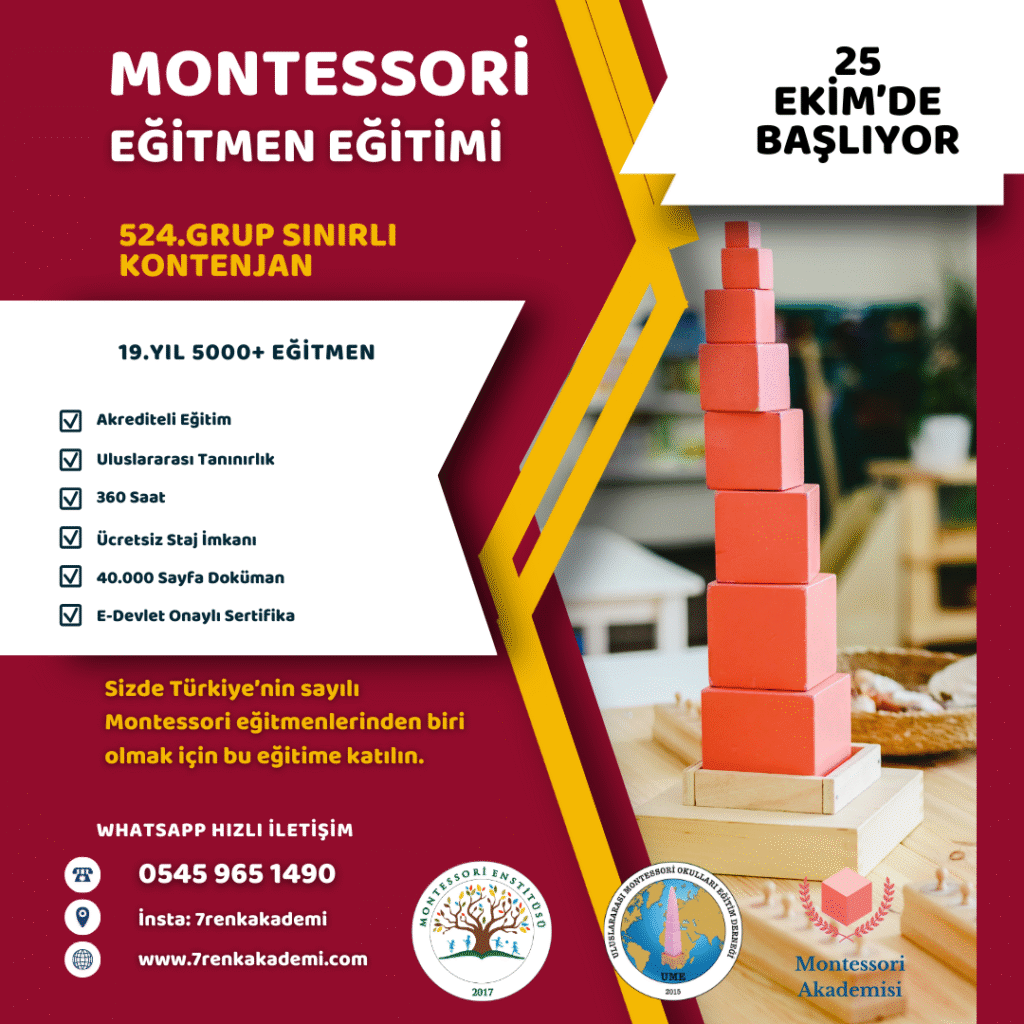 montessori eğitmen eğitimi