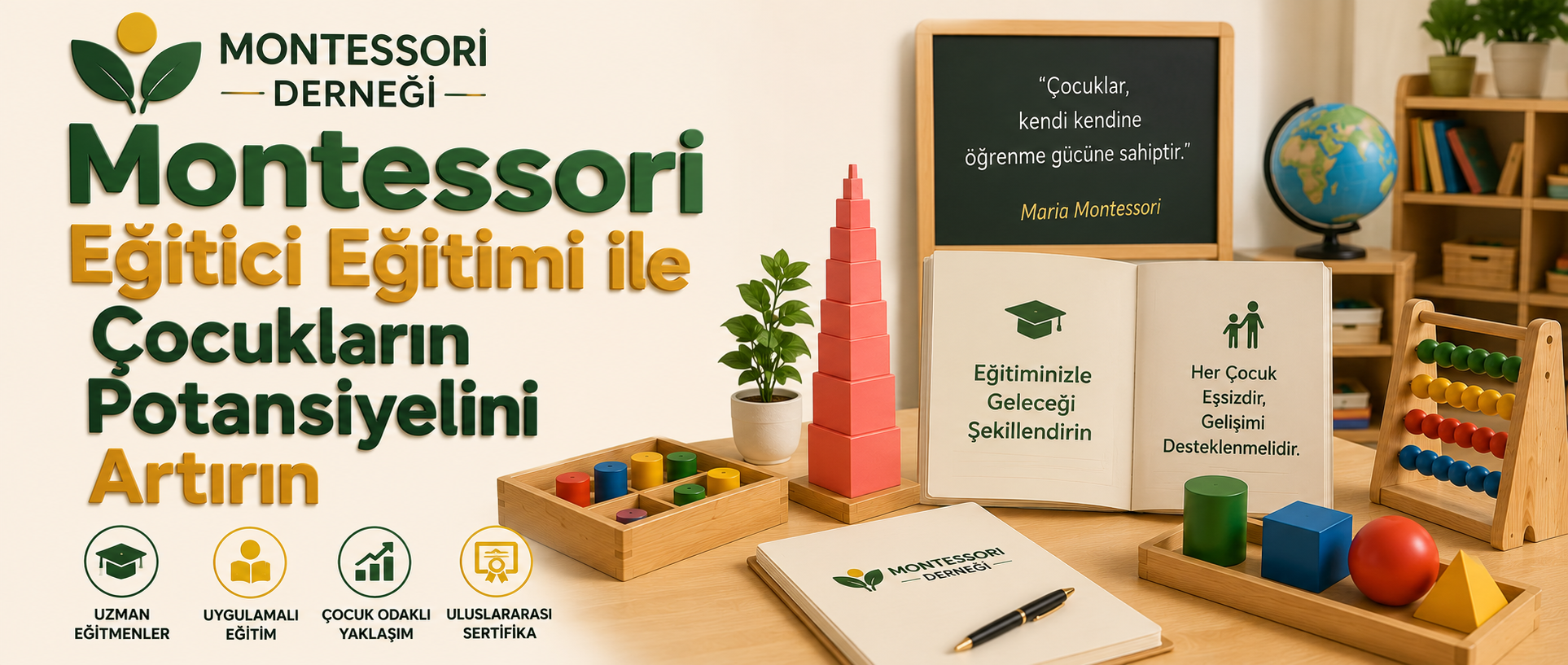 Montessori Derneği Montessori Eğitici Eğitimi ile Çocukların Potansiyelini Artırın Montessori Eğitici Eğitimi ile Çocukların Potansiyelini Artırın