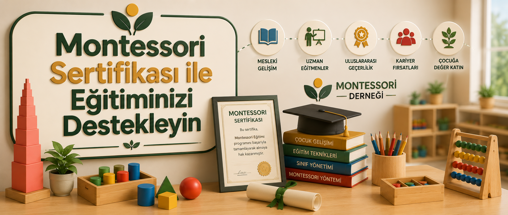 Montessori Derneği Montessori Sertifikası ile Eğitiminizi Destekleyin Montessori Sertifikası ile Eğitiminizi Destekleyin